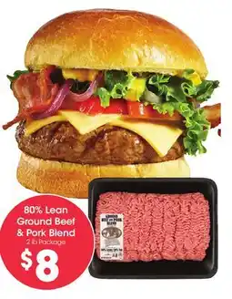 Food 4 Less 80% Lean Ground Beef & Pork Blend offer