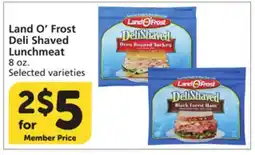 Albertsons Land O' Frost Deli Shaved Lunchmeat offer