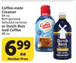Albertsons Coffee-mate Creamer, 64 oz. or Dutch Bros Iced Coffee 48 oz offer