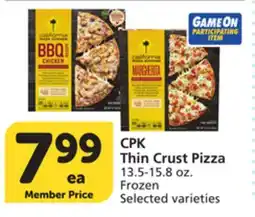 Albertsons CPK Thin Crust Pizza offer