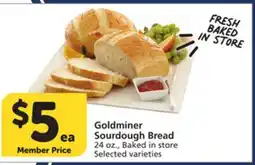 Albertsons Goldminer Sourdough Bread offer