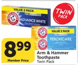 Albertsons Arm & Hammer Toothpaste offer
