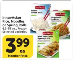 Albertsons InnovAsian Rice, Noodles or Spring Rolls offer