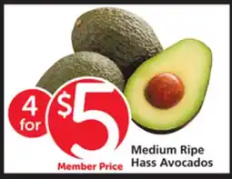 Albertsons Medium Ripe Hass Avocados offer