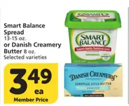 Albertsons Smart Balance Spread 13-15 oz. or Danish Creamery Butter 8 oz offer