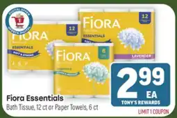 Tony’s Fresh Market Fiora Essentials offer