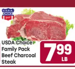 Tony’s Fresh Market USDA Choice Family Pack Beef Charcoal Steak offer
