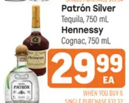 Tony’s Fresh Market Patrón Silver, Hennessy offer