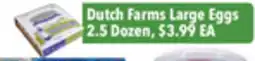 Tony’s Fresh Market Dutch Farms Large Eggs offer