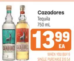 Tony’s Fresh Market Cazadores Tequila offer