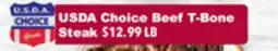 Tony’s Fresh Market USDA Choice Beef T-Bone Steak offer