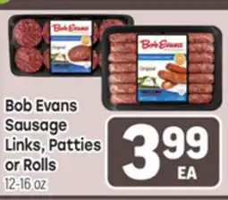 Tony’s Fresh Market Bob Evans Sausage Links, Patties or Rolls offer