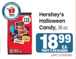 Tony’s Fresh Market Hershey's Halloween Candy offer