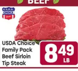 Tony’s Fresh Market USDA Choice Family Pack Beef Sirloin Tip Steak offer