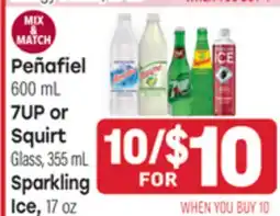 Tony’s Fresh Market Peñafiel 7UP or Squirt Sparkling Ice offer