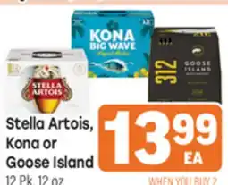 Tony’s Fresh Market Stella Artois, Kona or Goose Island offer