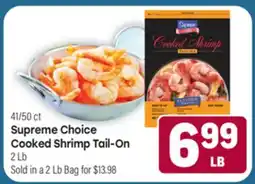 Tony’s Fresh Market Supreme Choice Cooked Shrimp Tail-On offer
