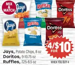 Tony’s Fresh Market Jays, Doritos, Ruffles offer