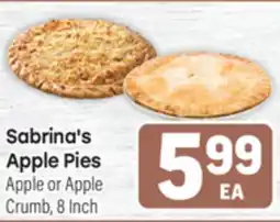 Tony’s Fresh Market Sabrina's Apple Pies offer