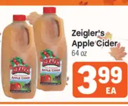 Tony’s Fresh Market Zeigler's Apple Cider offer