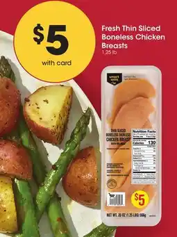 Mariano's Fresh Thin Sliced Boneless Chicken Breasts offer