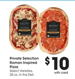 Mariano's Private Selection Roman Inspired Pizza offer