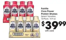 Mariano's Fairlife Core Power Protein Shakes offer