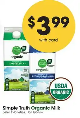 Mariano's Simple Truth Organic Milk offer