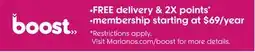 Mariano's Boost offer