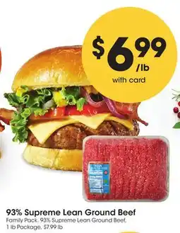 Mariano's 93% Supreme Lean Ground Beef offer