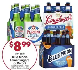 Mariano's Blue Moon, Leinenkugel's or Peroni offer