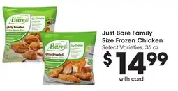 Mariano's Just Bare Family Size Frozen Chicken offer