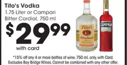 Mariano's Tito's Vodka offer