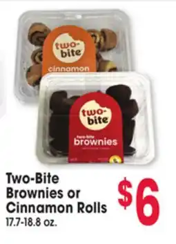 Jewel-Osco Two-Bite Brownies or Cinnamon Rolls offer