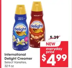 Mariano's International Delight Creamer offer