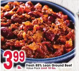 Jewel-Osco Fresh 85% Lean Ground Beef Value Pack offer
