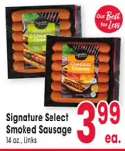 Jewel-Osco Signature Select Smoked Sausage offer