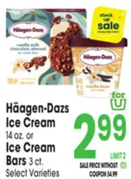 Jewel-Osco Häagen-Dazs Ice Cream or Ice Cream Bars offer