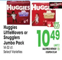 Jewel-Osco Huggies LittleMovers or Snugglers Jumbo Pack offer