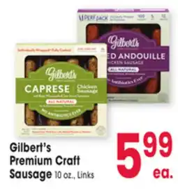 Jewel-Osco Gilbert's Premium Craft Sausage offer