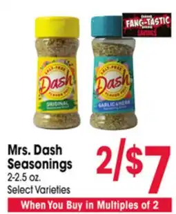 Jewel-Osco Mrs. Dash Seasonings offer