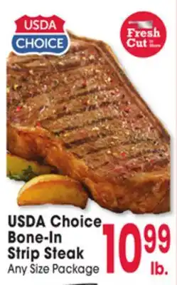 Jewel-Osco USDA Choice Bone-In Strip Steak offer