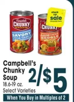 Jewel-Osco Campbell's Chunky Soup offer