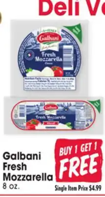 Jewel-Osco Galbani Fresh Mozzarella offer
