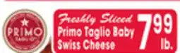 Jewel-Osco Primo Taglio Baby Swiss Cheese offer