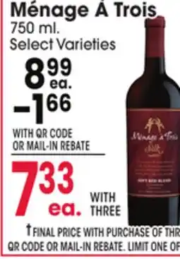 Jewel-Osco Ménage À Trois offer