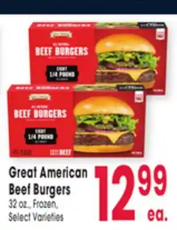 Jewel-Osco Great American Beef Burgers offer