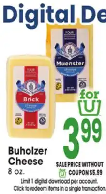 Jewel-Osco Buholzer Cheese offer