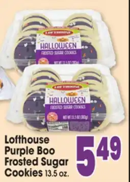 Jewel-Osco Lofthouse Purple Boo Frosted Sugar Cookies offer