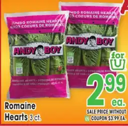 Jewel-Osco Romaine Hearts offer